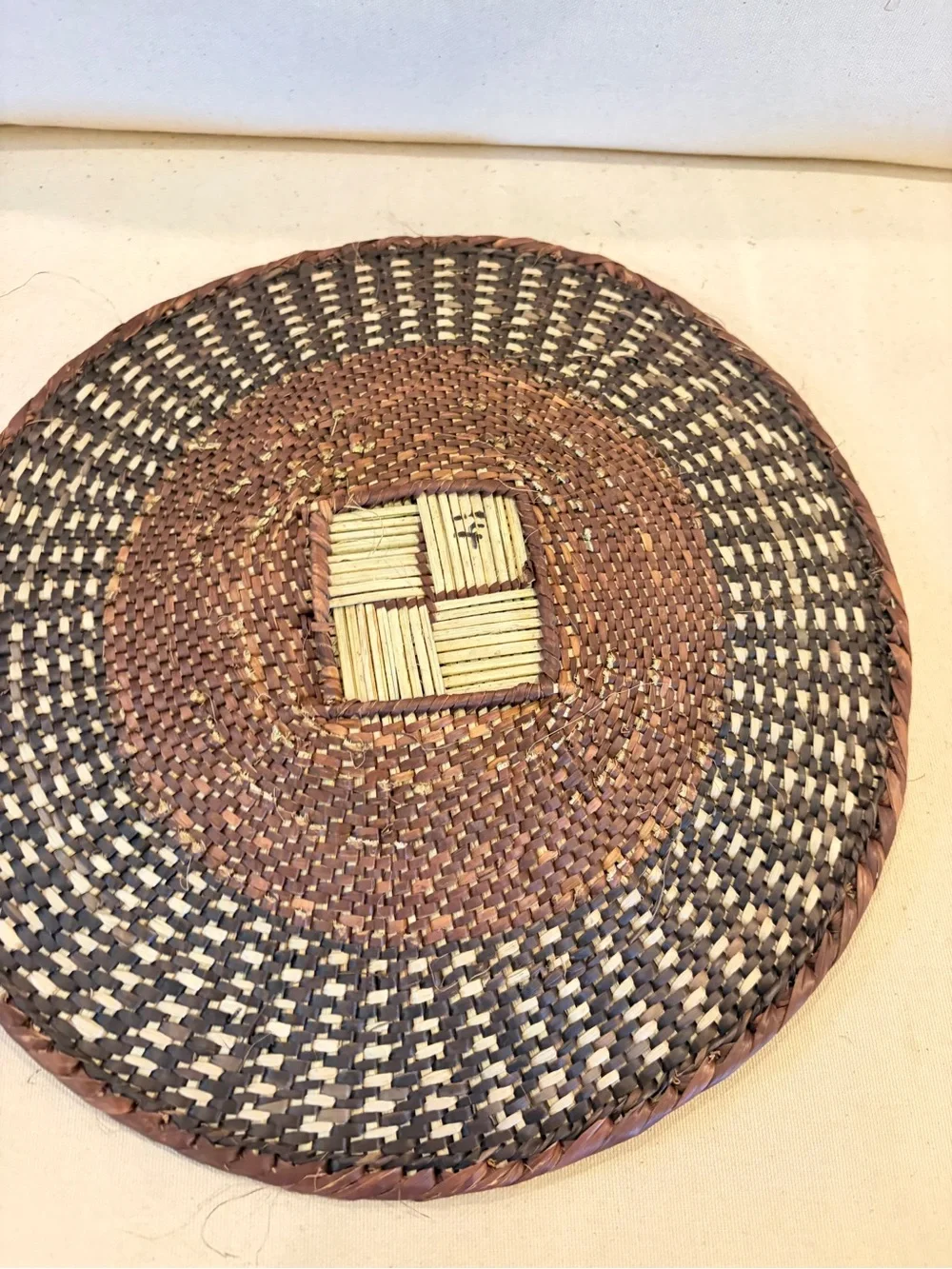 NEW Africa Woven Basket. Made by the Binga people of Zambia/Zimbabwe